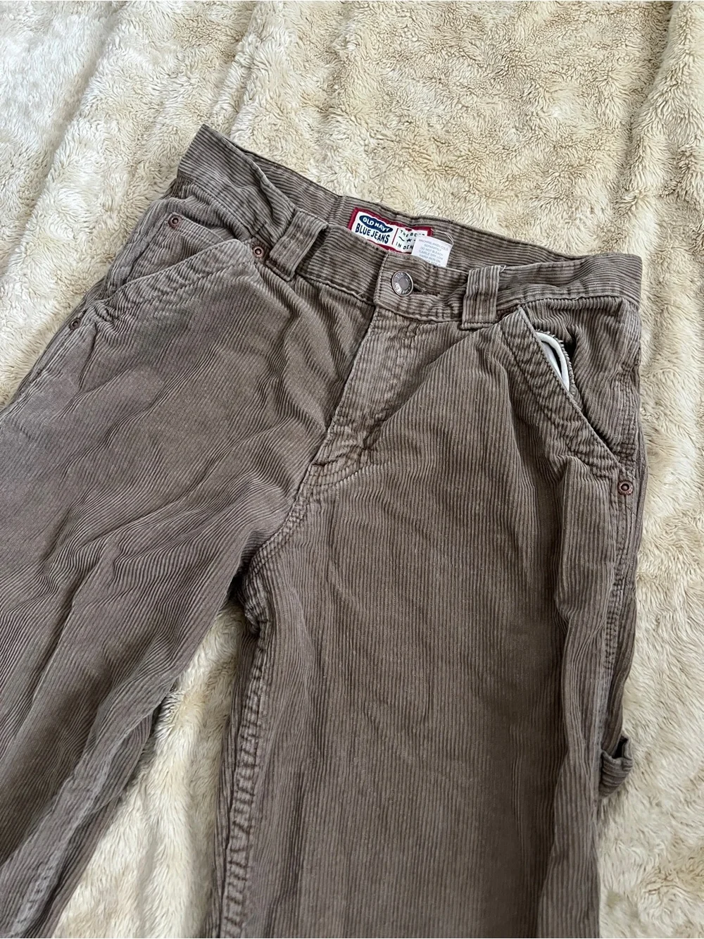 OLD NAVY Girl's Retro Brown Corduroy Pants Size 12